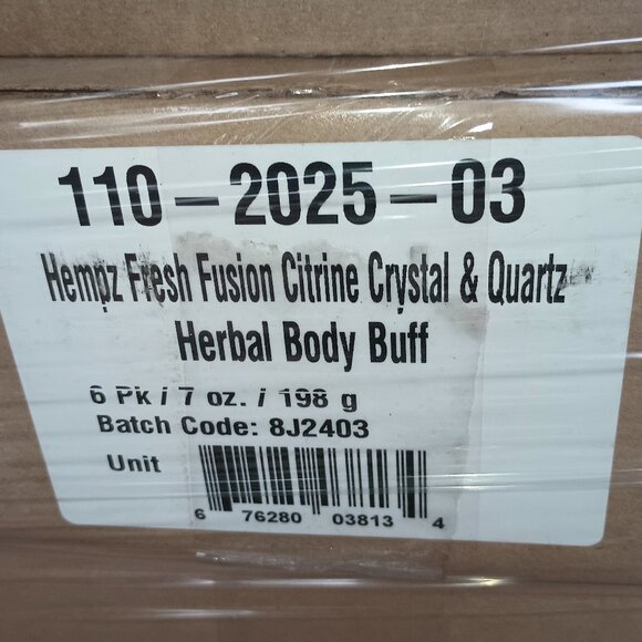 NEW Hempz Citrine Crystal & Quartz Herbal Body Buff - 7 oz CASE (6) - Picture 8 of 9